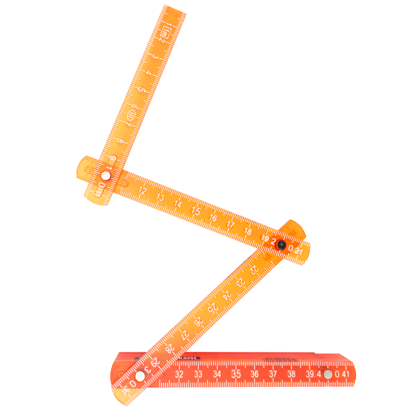 Dux Meter Folding Ruler Orange