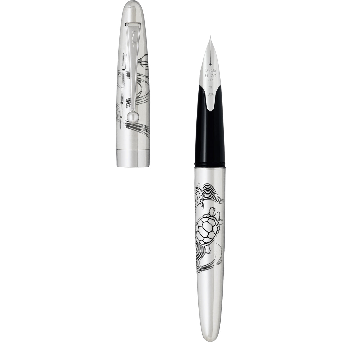 Pilot Sterling Silver Fountain Pen - Turtle