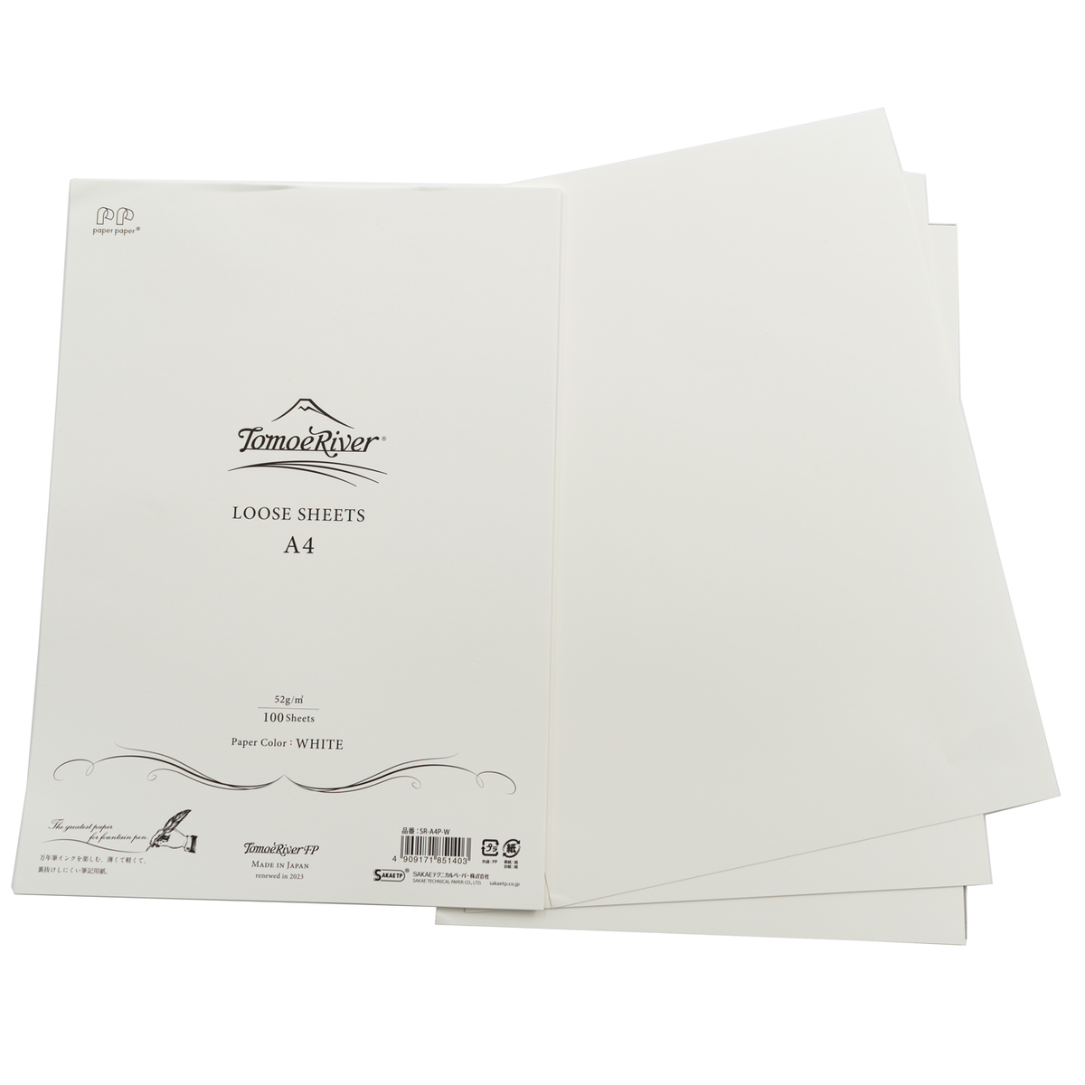 Sakae TP Tomoe River A4 - 52gsm - 100 Loose Sheets Blank