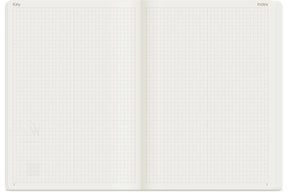 Wonderland222 Notebook A5 Grid 192 Page - Fiddlehead