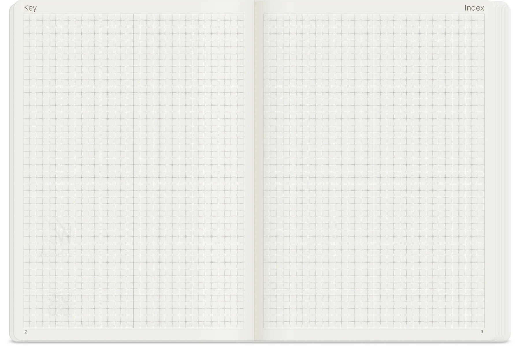 Wonderland222 Notebook B6 Grid 192 Page - Fiddlehead