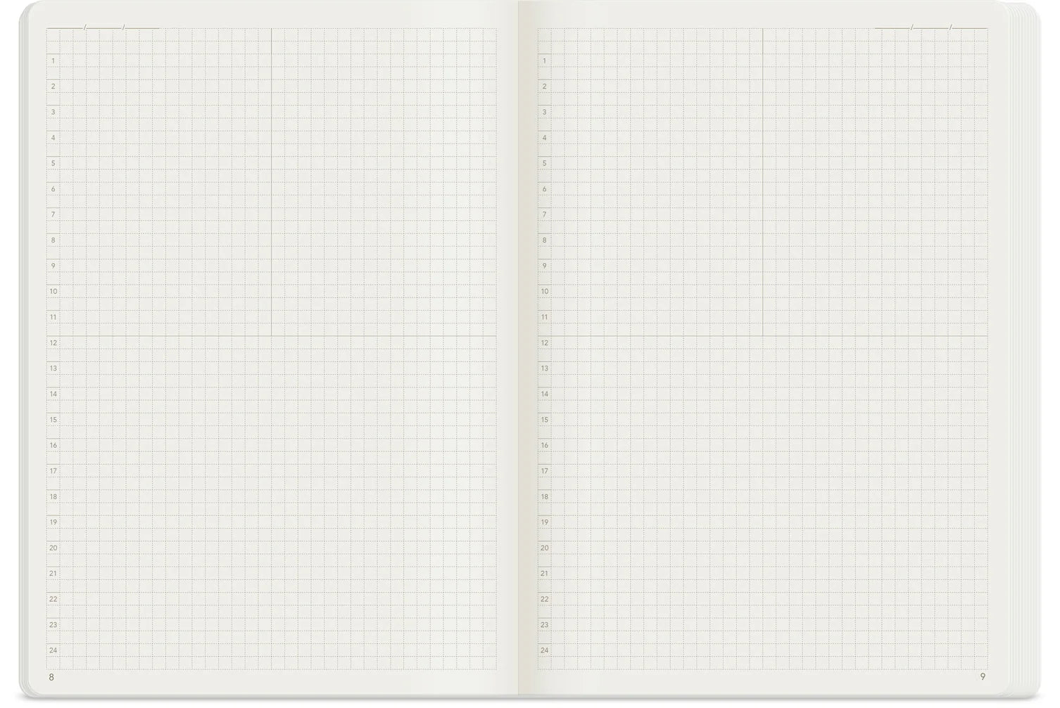 Wonderland222 Notebook A5 Grid 192 Page - Fiddlehead