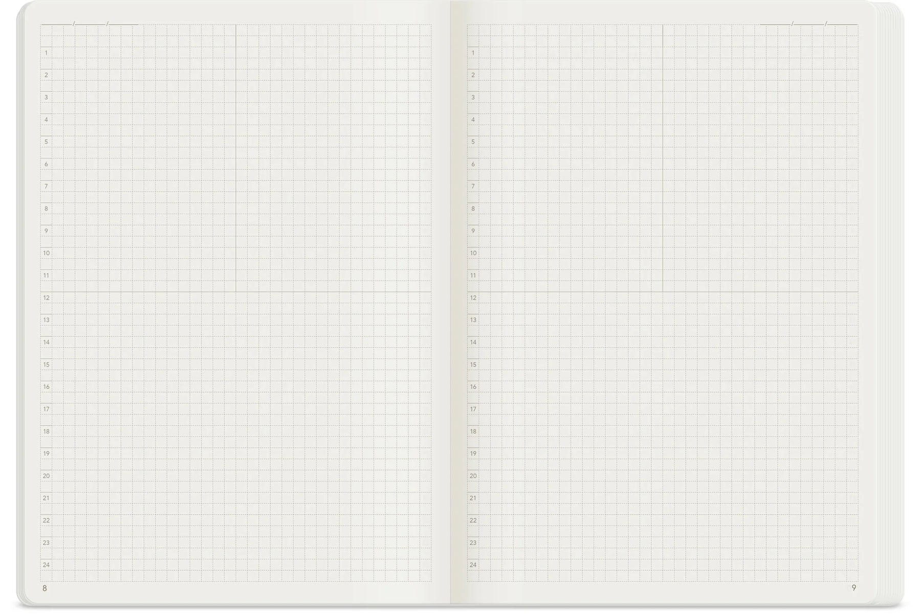 Wonderland222 Notebook A5 Grid 368 Page - Fiddlehead