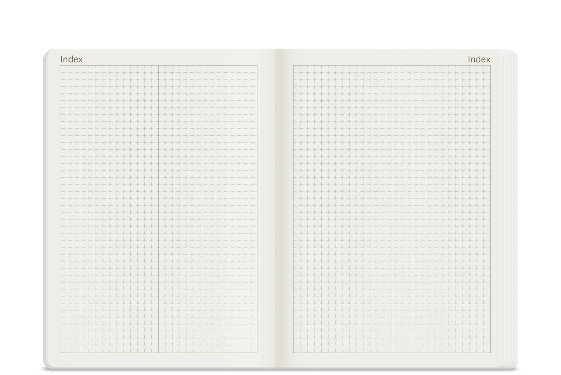 Wonderland222 Notebook B6 Grid 368 Page - Fiddlehead