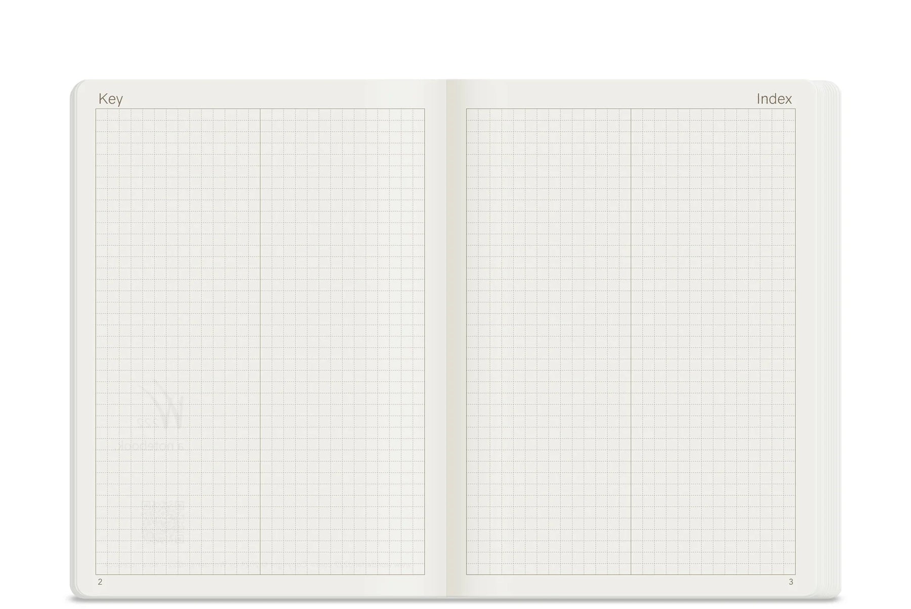 Wonderland222 Notebook B6 Grid 368 Page - Fiddlehead