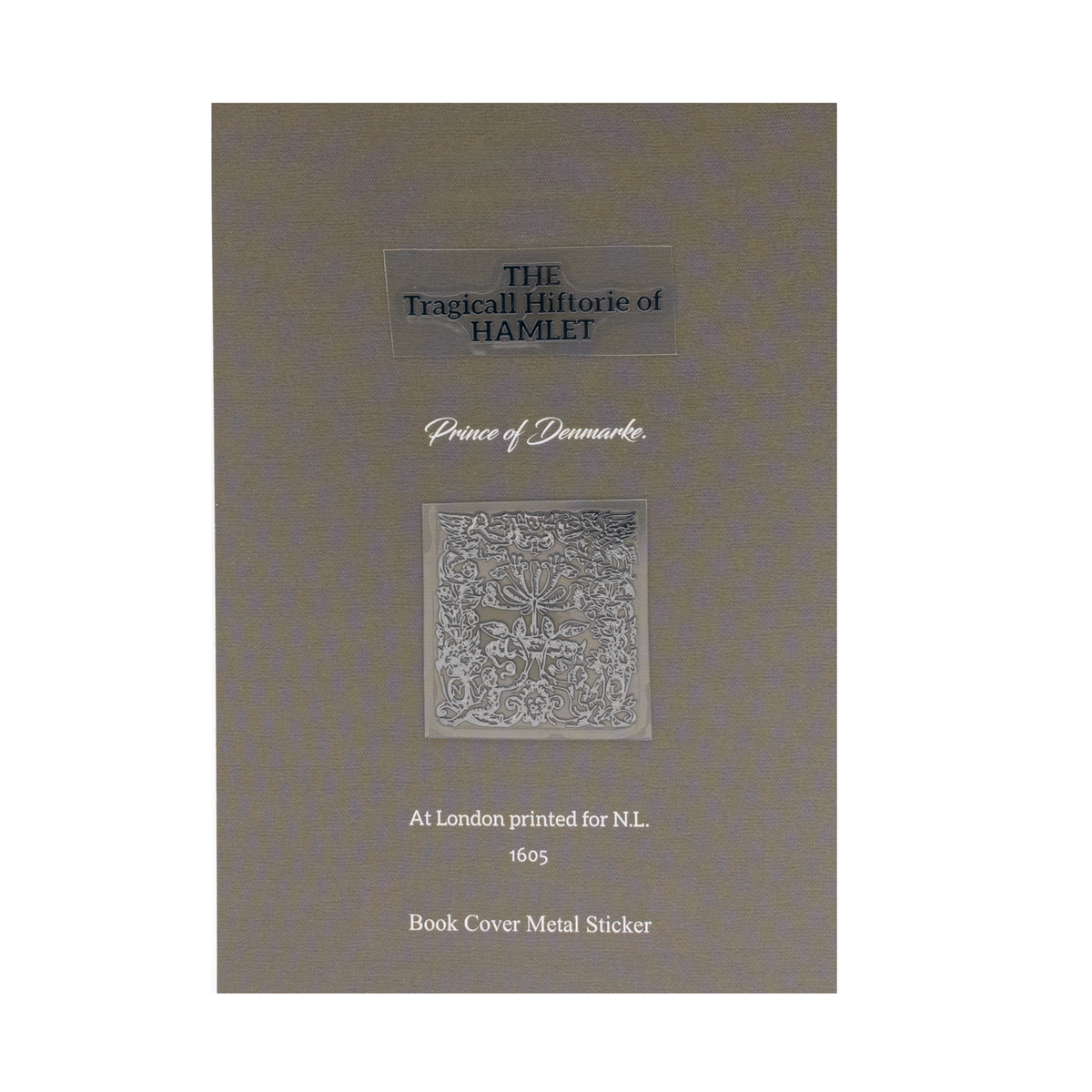 Wearingeul Book Cover Metal Sticker