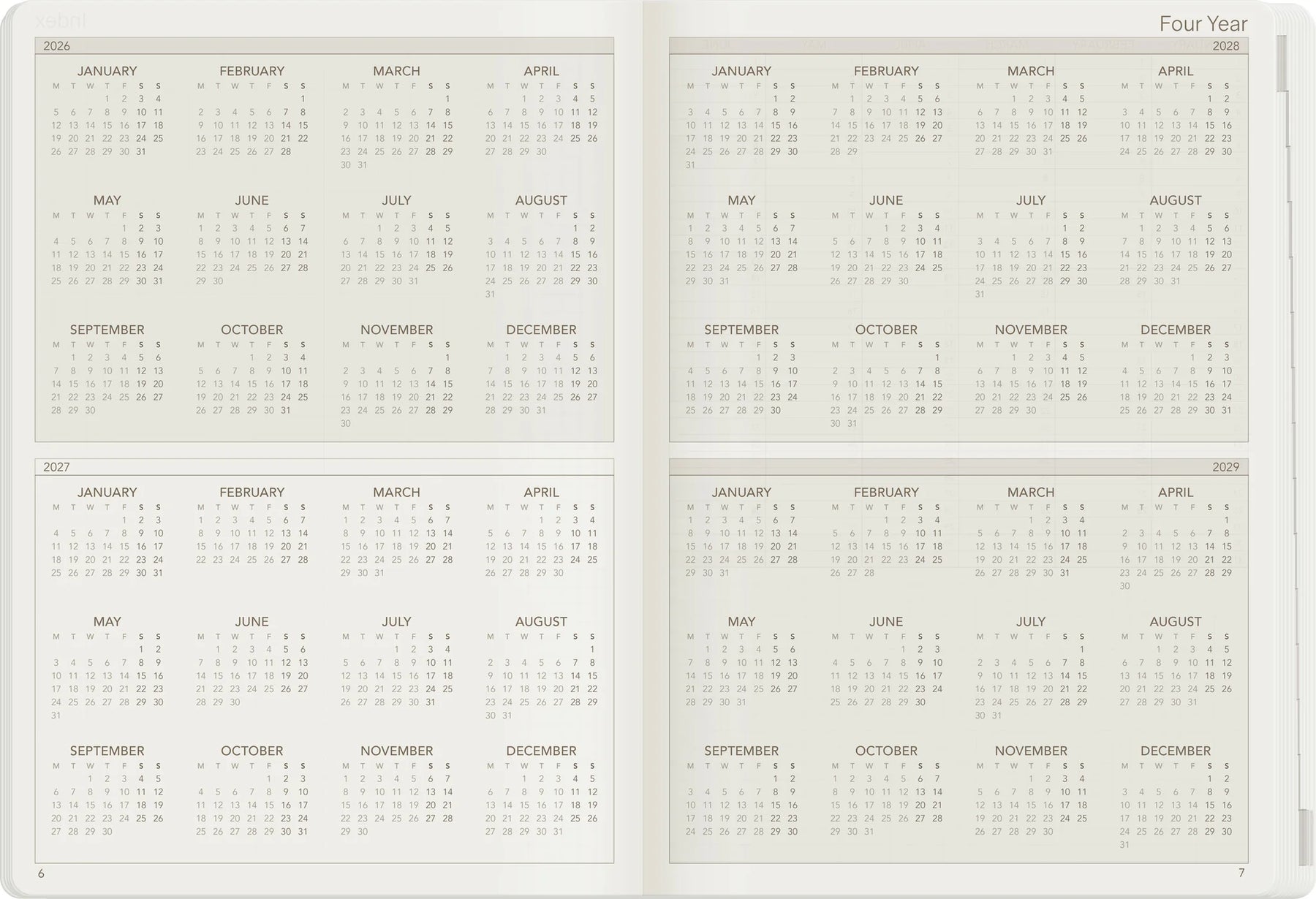 Wonderland22 2027 A5 Weekly Planner - Core - Horizontal
