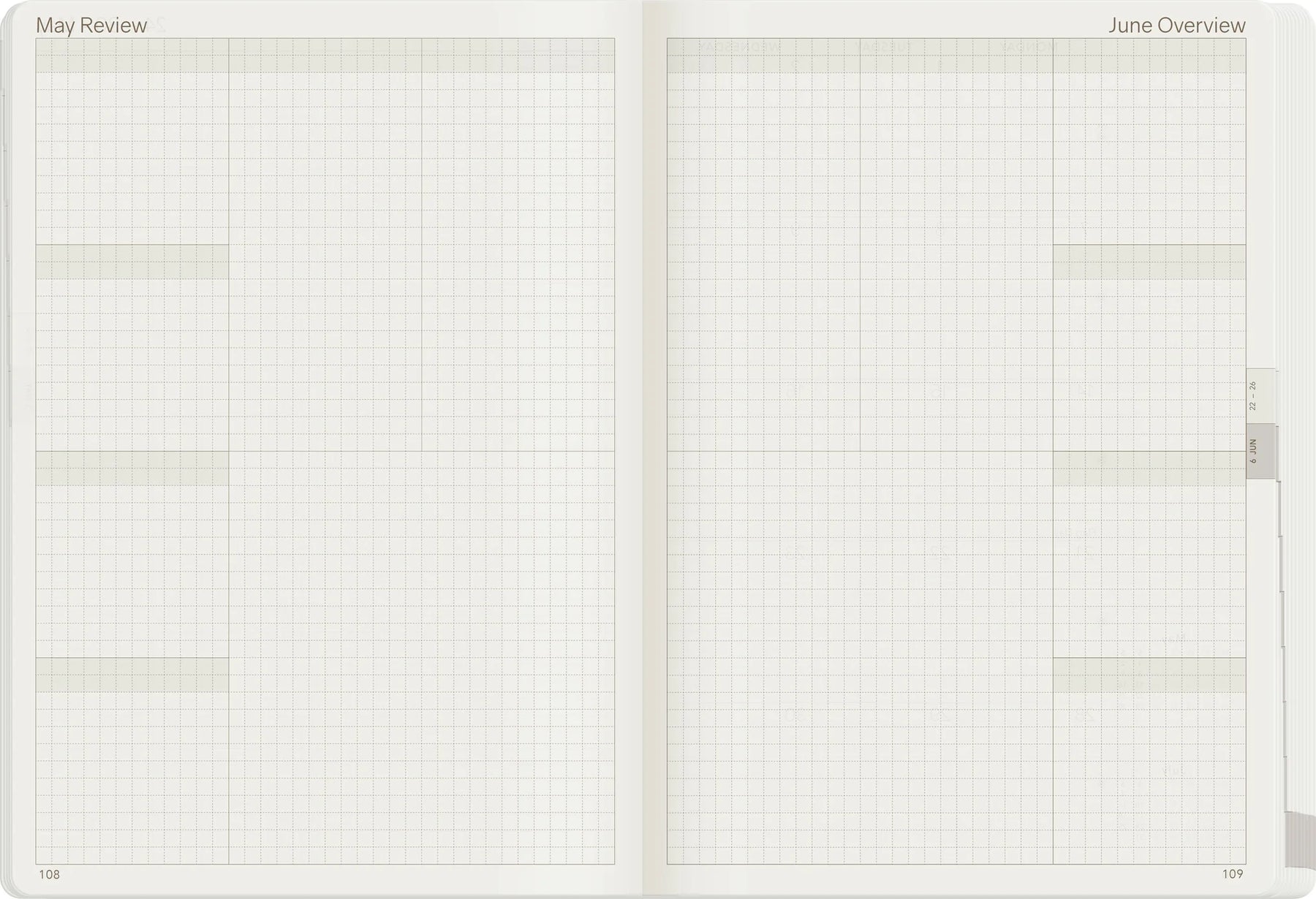 Wonderland22 2027 A5 Weekly Planner - Core - Horizontal