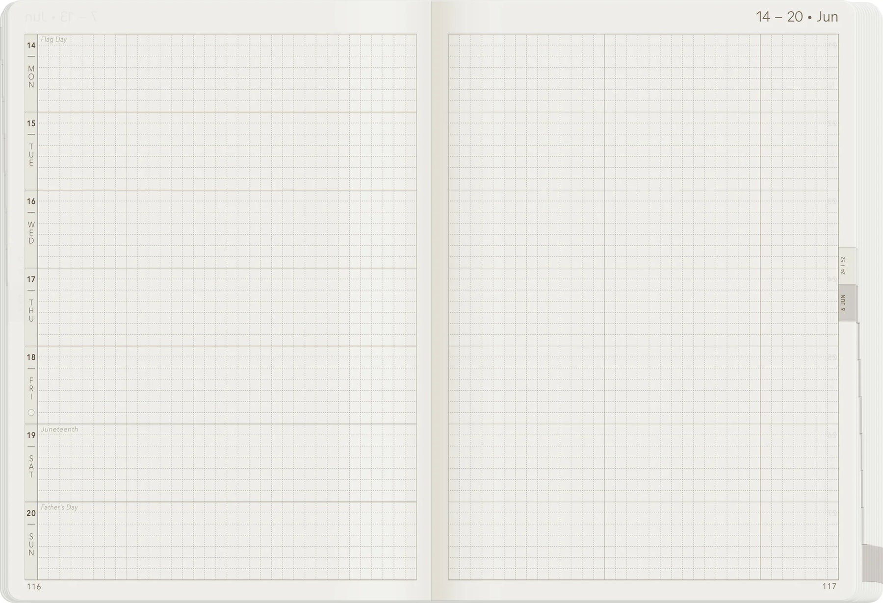 Wonderland22 2027 A5 Weekly Planner - Core - Horizontal