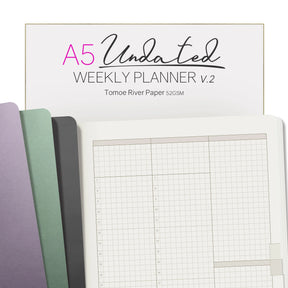 Wonderland222 Undated Weekly Planner A5 - Core - Stacked Weekends v.2