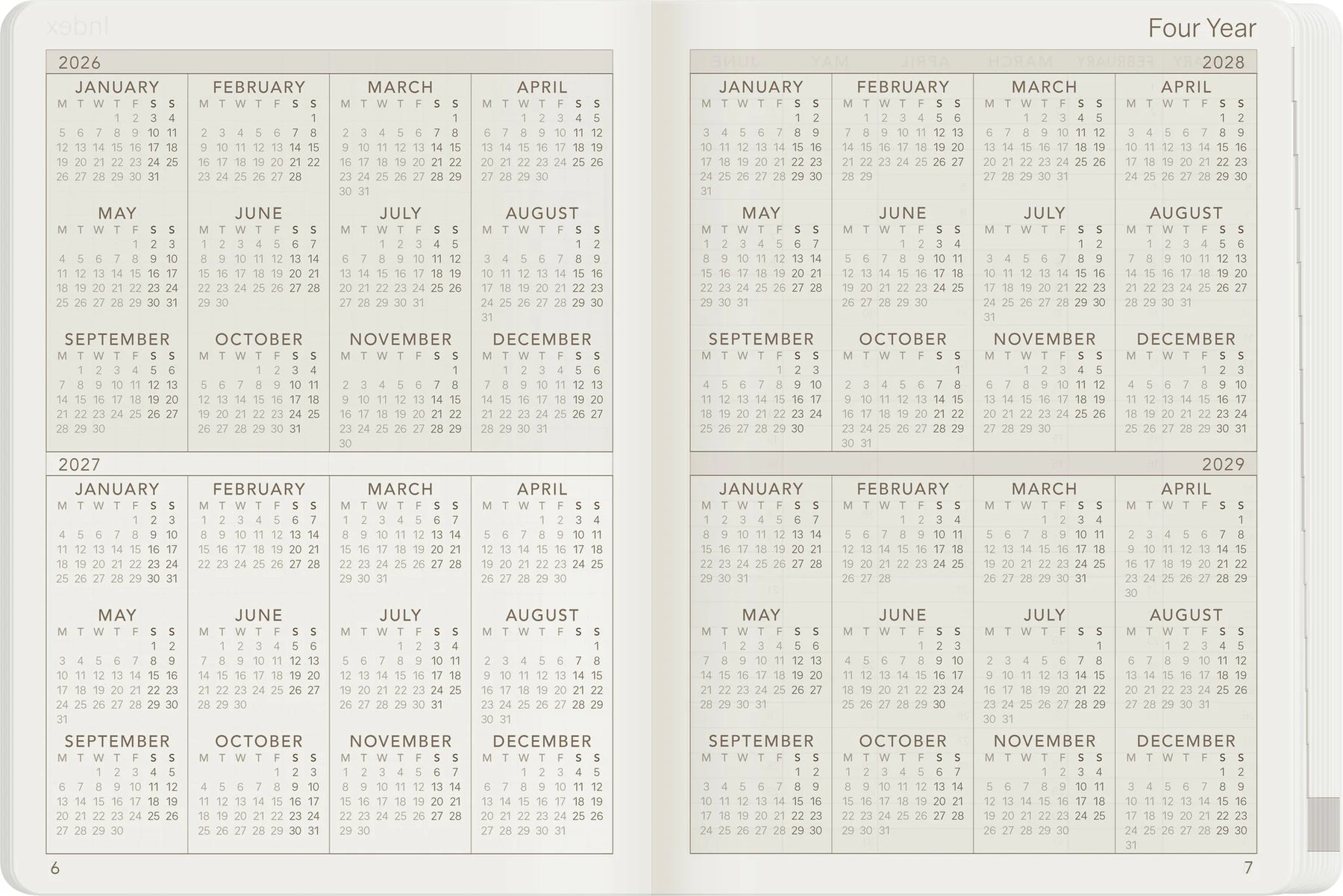 Wonderland22 2027 A6 Monthly Planner