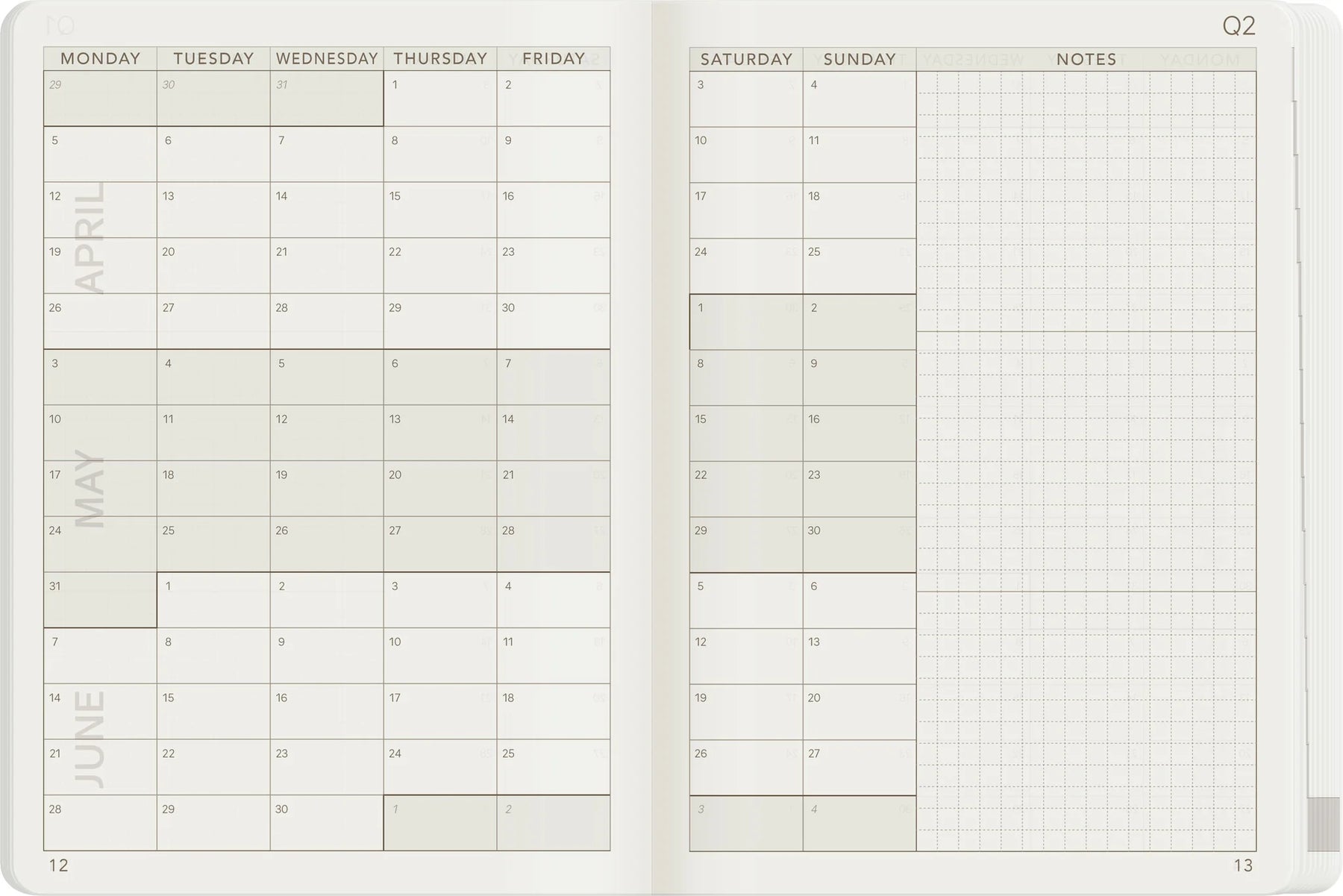 Wonderland22 2027 A6 Monthly Planner