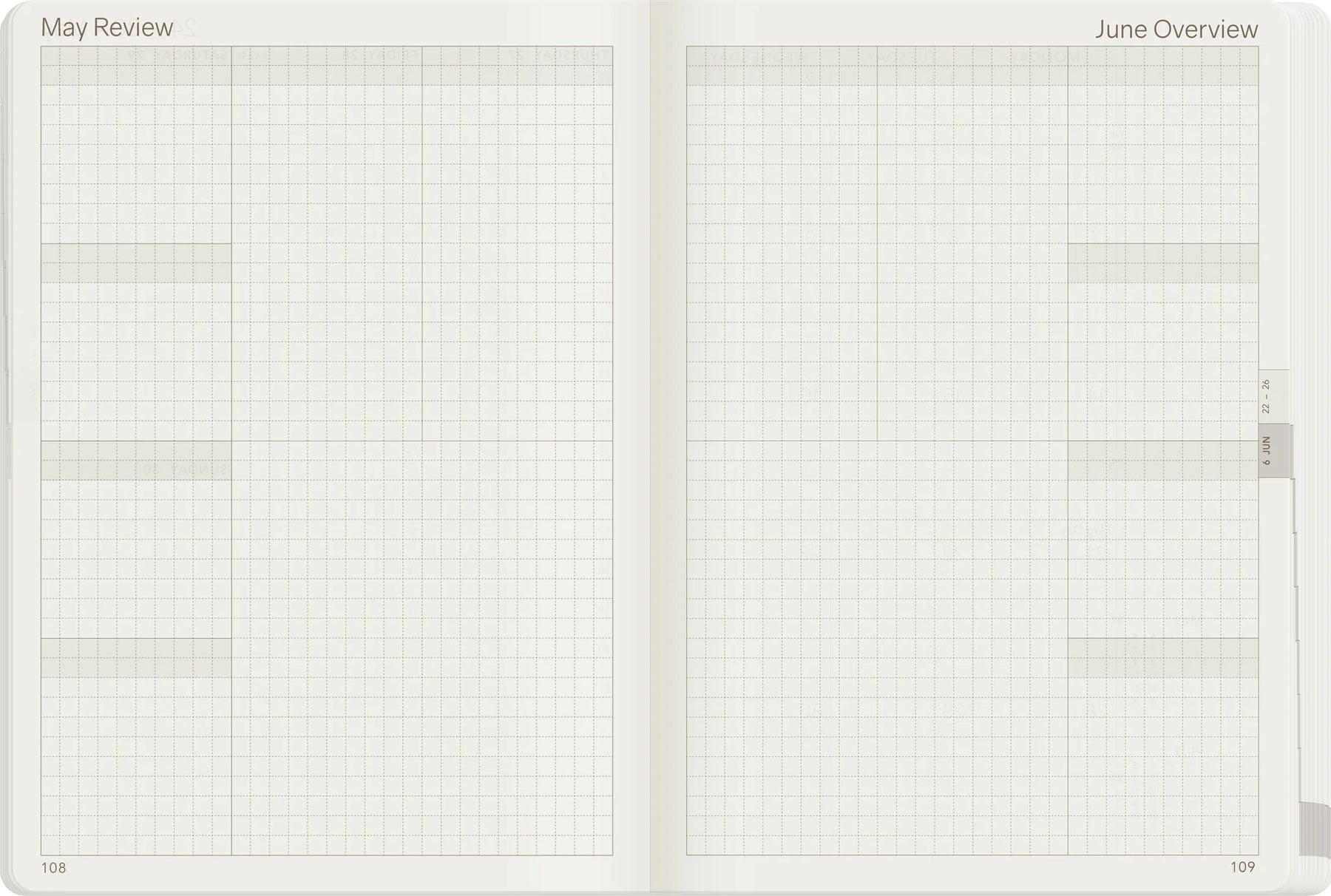 Wonderland22 2027 A5 Weekly Planner - All-in-One - Stacked Weekends