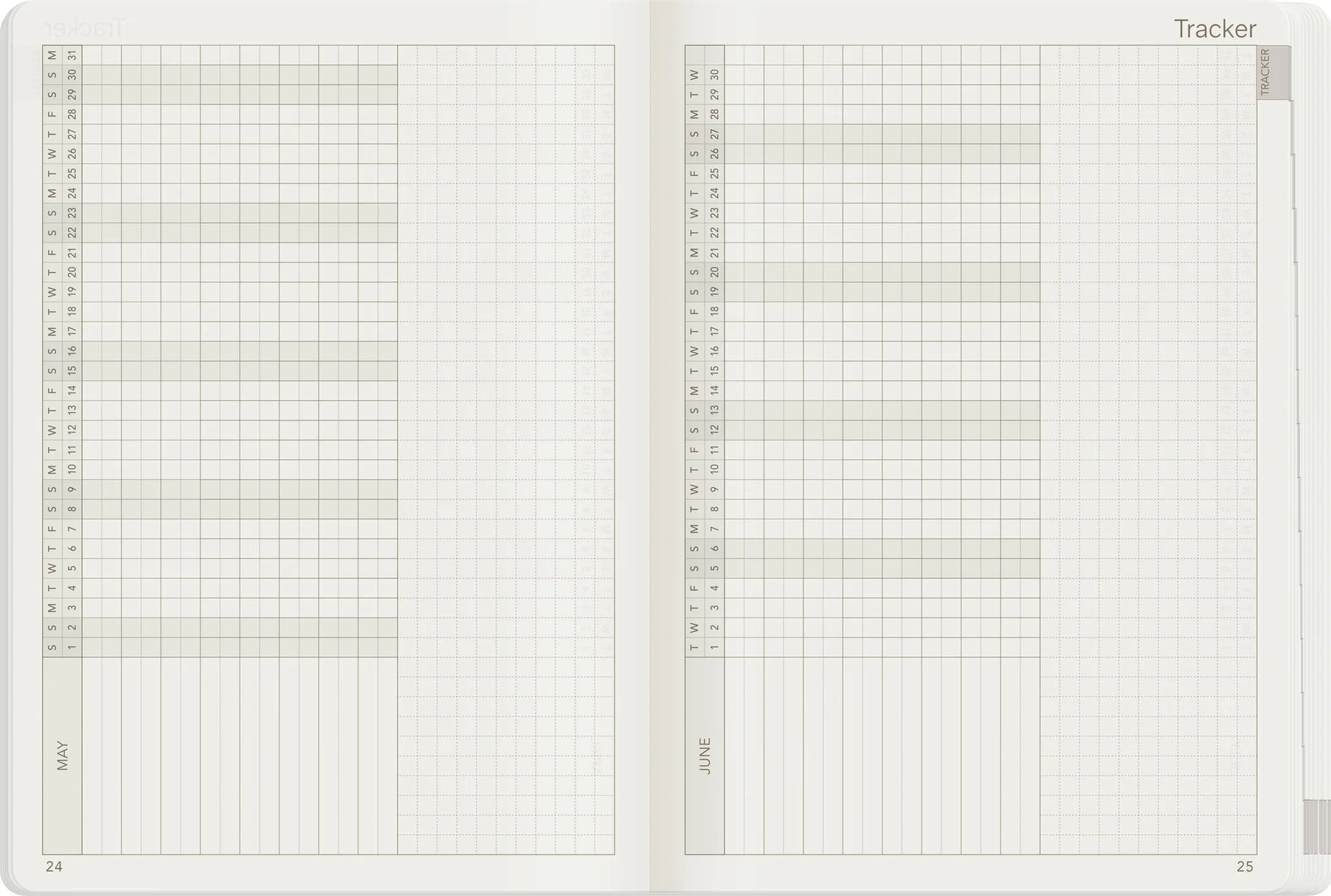 Wonderland22 2027 A5 Weekly Planner - All-in-One - Stacked Weekends