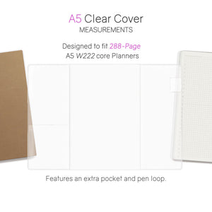 Wonderland222 A5 Vinyl Clear Cover - 288 Page Notebooks