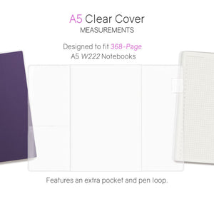 Wonderland222 A5 Vinyl Clear Cover - 368 Page Notebooks