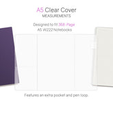 Wonderland222 A5 Vinyl Clear Cover - 368 Page Notebooks