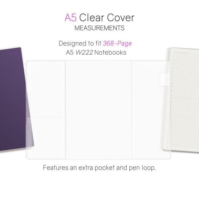 Wonderland222 A5 Vinyl Clear Cover - 368 Page Notebooks