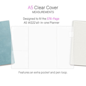 Wonderland222 A5 Vinyl Clear Cover - 576 Page Notebooks