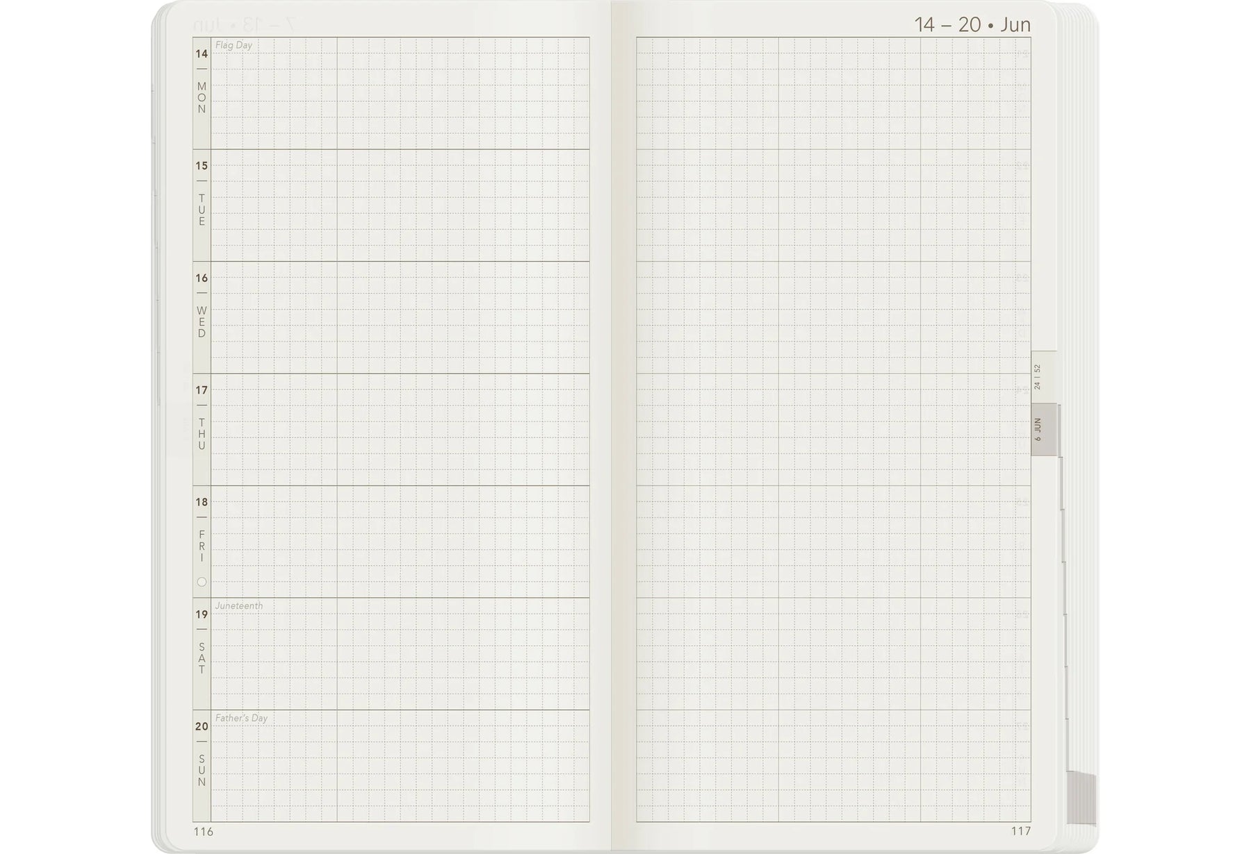 Wonderland22 2027 W1 Weekly Planner - Core - Horizontal