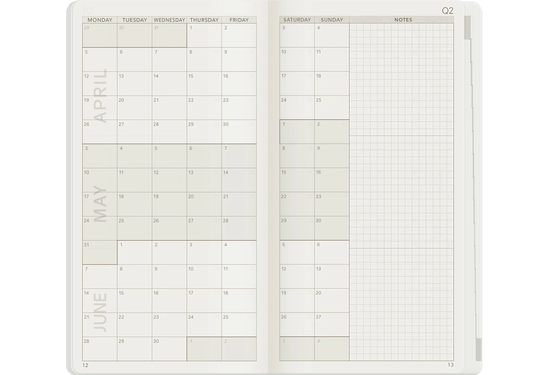 Wonderland22 2027 W1 Weekly Planner - Core - Horizontal