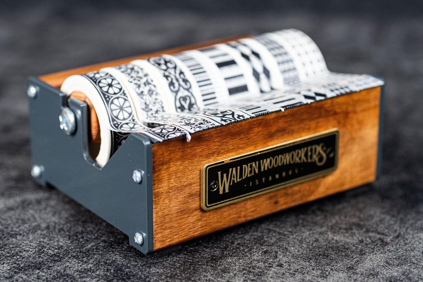 Galen Leather Co. Wooden Multi Washi Tape Dispenser - Walnut