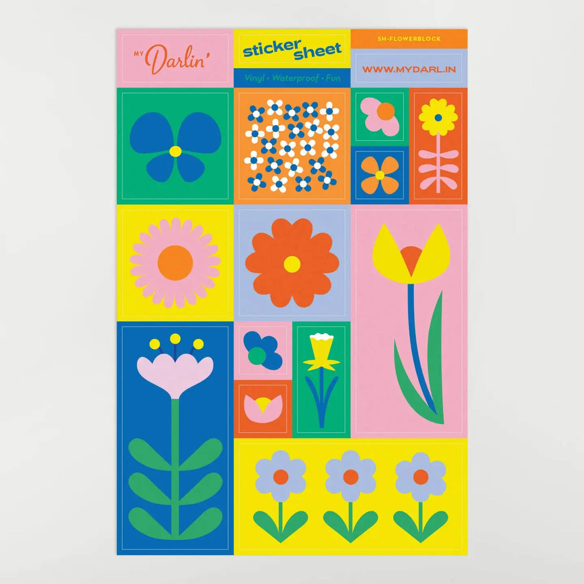 My Darlin' - Flowerblock Sticker Sheet