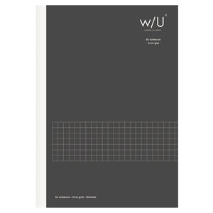 Nakabayashi W/U B6 Vertical Gridded Notebook - Smokey Black