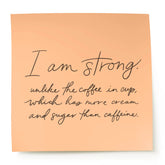 Belle & Union - I Am Strong Modern Affirmation Post It Sticker