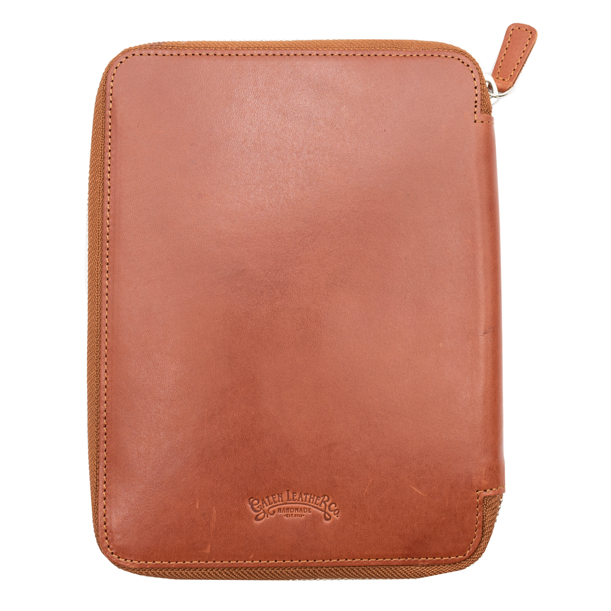 Galen Leather Co. Zippered A5 Notebook Folio - Brown