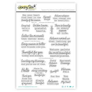 Honey Bee Stamps - Fall 6x8 Photopolymer Stamp Set