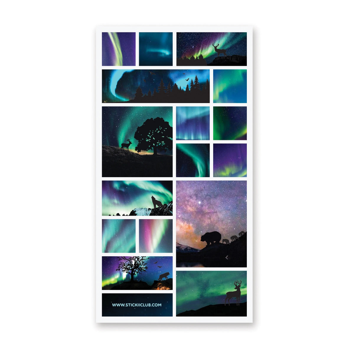 STICKII Sticker Sheet - Northern Lights