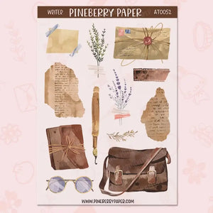 Pineberry Paper - Stickers - Vintage Writer
