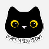 Kiss and Punch - Vinyl Sticker - Don't Stress Meowt