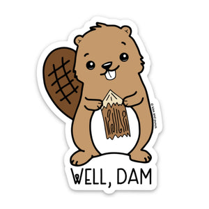 Kiss and Punch - Vinyl Sticker - Well, Dam