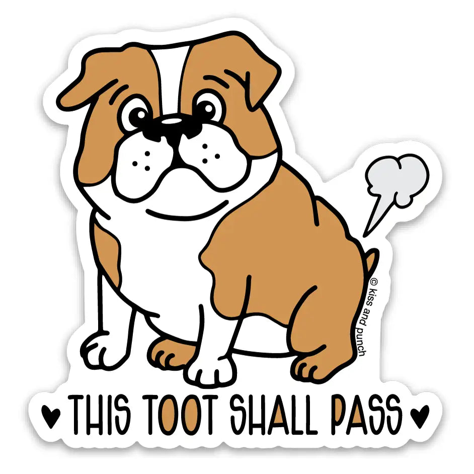Kiss and Punch - Vinyl Sticker - Tooting Bulldog