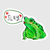 Amy Hartelust Art & Illustration - Vinyl Sticker - Slay Frog