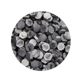 Freund Mayer Sealing Wax Beads in Box with Spoon- Metallic Silver