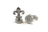 Global Solutions Metal Wax Seal 3/4" with Fleur-de-lis handle - Owl
