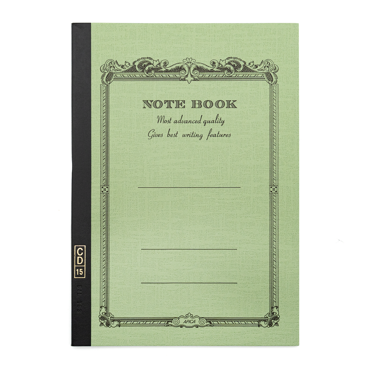 APICA CD B5 Notebook - Green 6.5mm Ruled