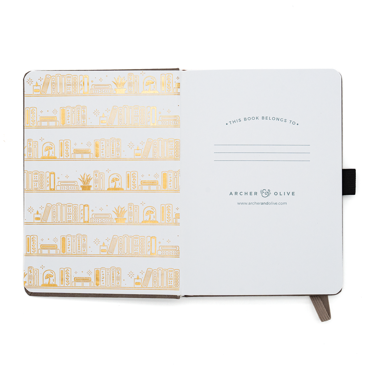 Archer & Olive - Bookshelf Dot Grid Notebook - B6