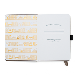 Archer & Olive - Bookshelf Dot Grid Notebook - B6