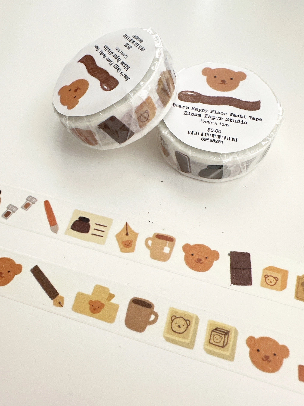 Bloom Paper Studio - Washi Tape - Bear's Happy Place