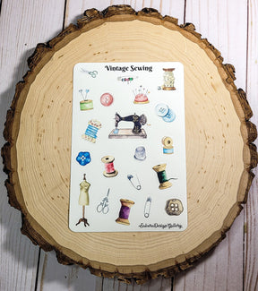 Sakura Design Gallery - Vinyl Stickers - Vintage Sewing