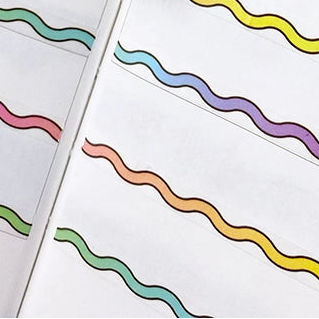 Shine Sticker Studio - Wavy Line Washi Tape