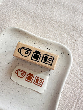 Bloom Paper Studio - Cozy Ink Sesh Wooden Stamp