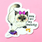 Amy Hartelust Art & Illustration - Vinyl Sticker - Hangry Kitty