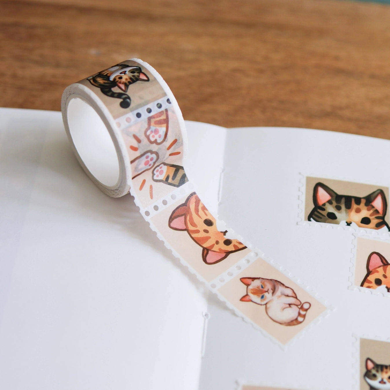 Thousand Skies - Tabby Cats Stamps Washi Tape