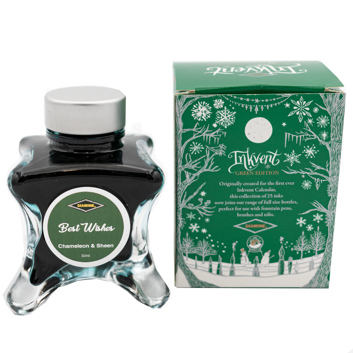Diamine Green Edition Chameleon & Sheen Ink -  Best Wishes