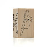 Beverly - Koala and Pen Wooden Stamp